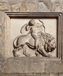 Cupid Riding on a Lion