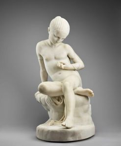 Young Girl Holding a Dead Lizard Jean Baptiste Roman The Louvre