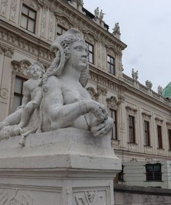 Sphinx and putto the Schlossgarten Belvedere