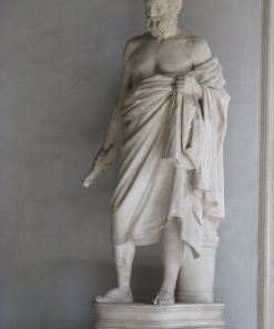 Statue of an unknown Cynic philosopher, Menippus of Gadara?