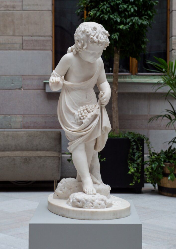 Girl Carrying Grapes