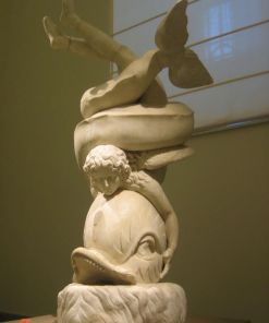 Eros with a dolphin