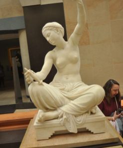 Young Megara Girl Sitting and Spinning Louis-Ernest Barrias