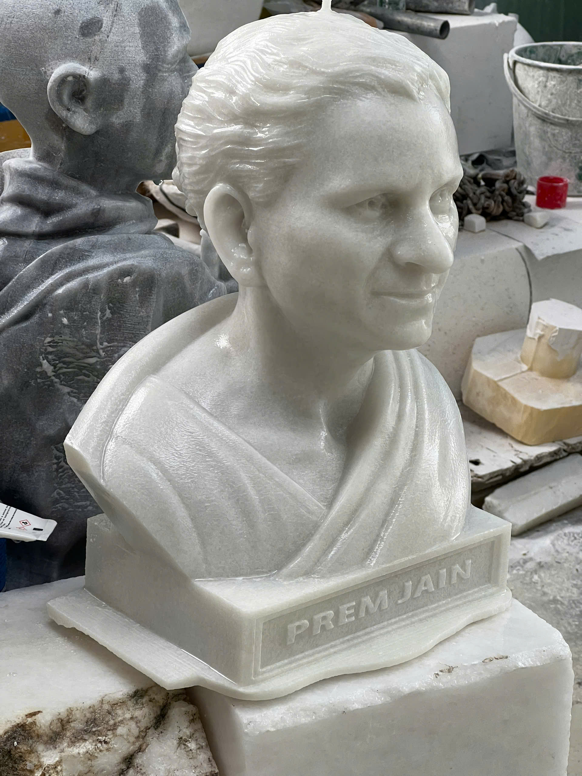 Custom stone marble portraits