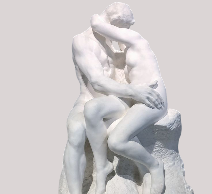 Marble The Kiss Statue – Greek Marble Stone Renaissance Art -Vinascan